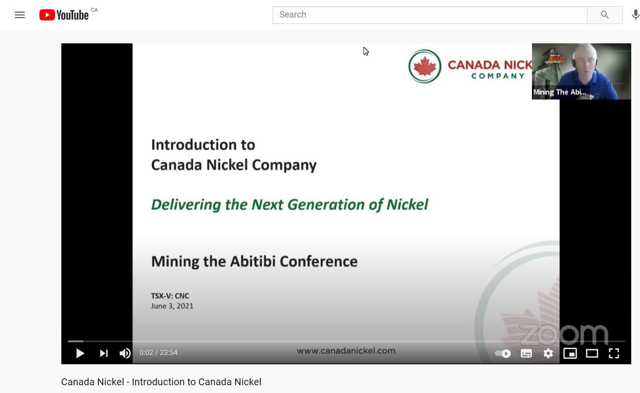 Canada Nickel – Introduction to Canada Nickel – Mining Life – Mining the Abitibi