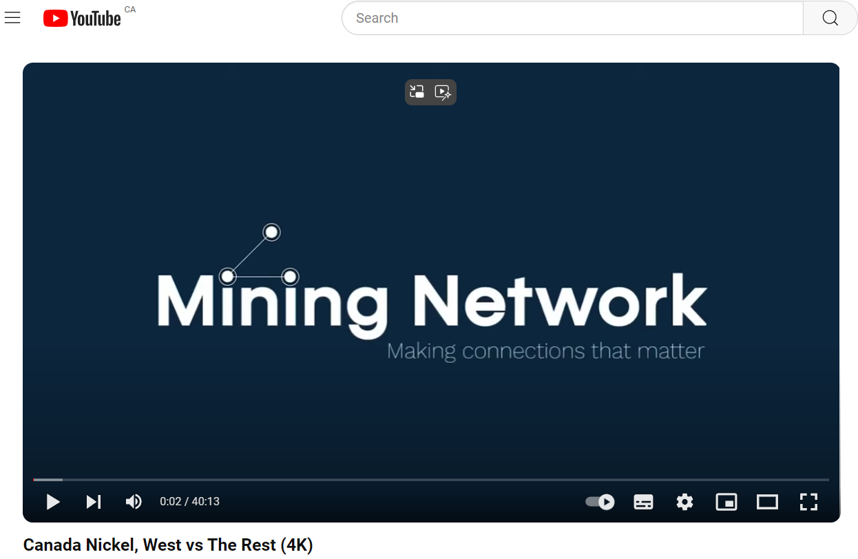 Mining Network: Canada Nickel – West vs The Rest